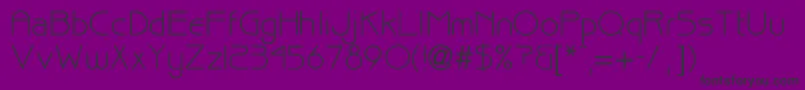 Billuy Font – Black Fonts on Purple Background