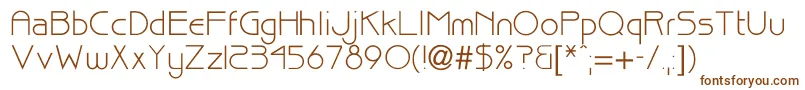 Billuy Font – Brown Fonts on White Background