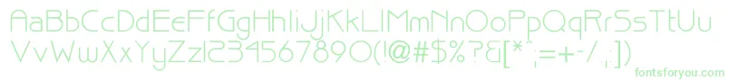 Billuy Font – Green Fonts on White Background