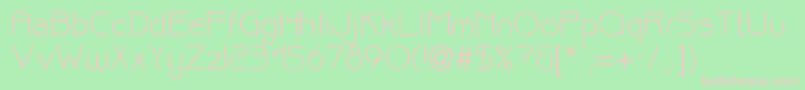 Billuy Font – Pink Fonts on Green Background