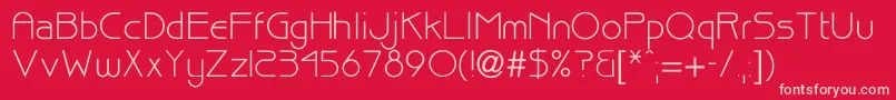 Billuy Font – Pink Fonts on Red Background