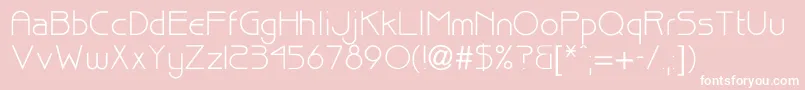 Billuy Font – White Fonts on Pink Background