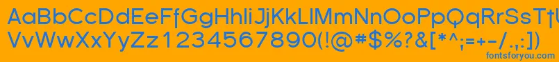 More about Sfflorencesans Font Sfflorencesans Font – Blue Fonts on Orange Background