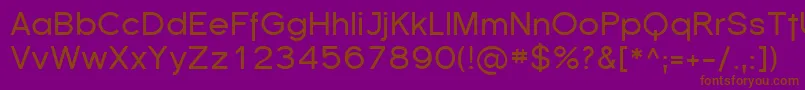 Sfflorencesans Font – Brown Fonts on Purple Background