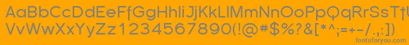Weitere Informationen zur Sfflorencesans-Schriftart Sfflorencesans-Schriftart – Graue Schriften auf orangefarbenem Hintergrund