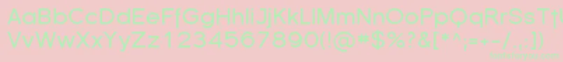 Sfflorencesans Font – Green Fonts on Pink Background