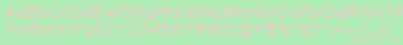 Sfflorencesans Font – Pink Fonts on Green Background