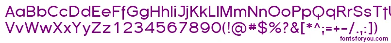 Sfflorencesans-Schriftart – Violette Schriften auf weißem Hintergrund