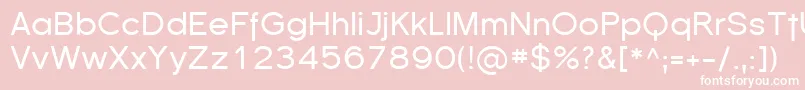 フォントSfflorencesans – ピンクの背景に白い文字