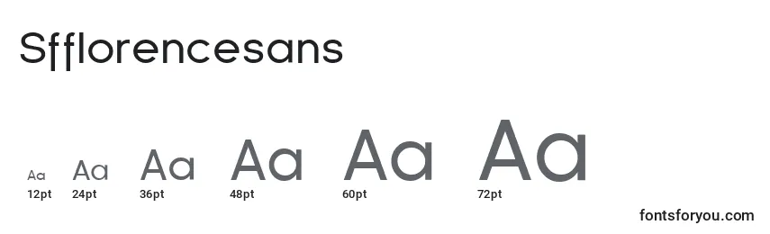 Sfflorencesans Font Sizes