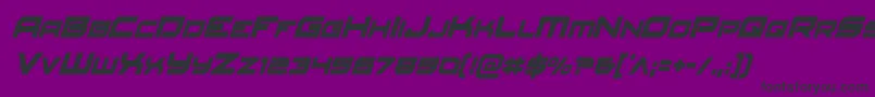 Redrocketcondital Font – Black Fonts on Purple Background