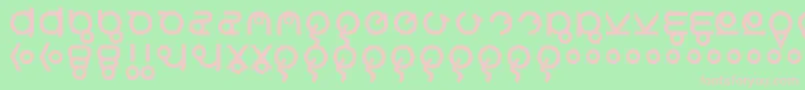 RoswellWreckage Font – Pink Fonts on Green Background