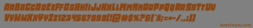 Opusmundiacadital Font – Brown Fonts on Gray Background