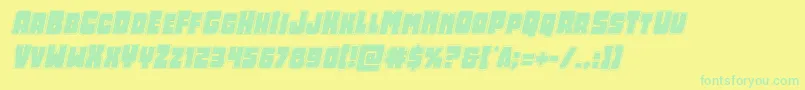 Weitere Informationen zur Opusmundiacadital-Schriftart Opusmundiacadital-Schriftart – Grüne Schriften auf gelbem Hintergrund