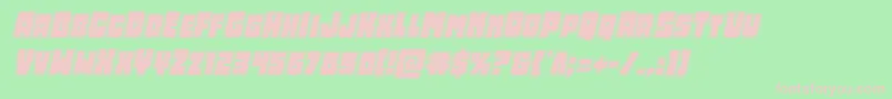 Opusmundiacadital Font – Pink Fonts on Green Background