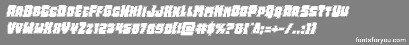 Opusmundiacadital Font – White Fonts on Gray Background