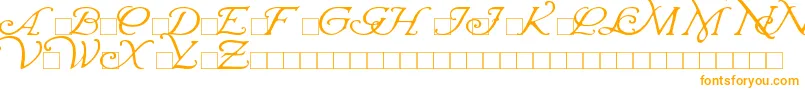 WrennInitials Font – Orange Fonts on White Background