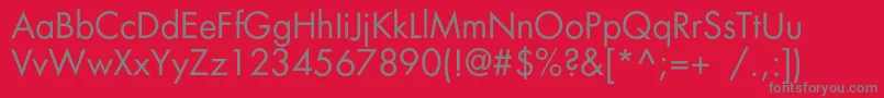 Fortunec Font – Gray Fonts on Red Background