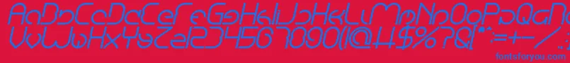 fuente EmmiliaBoldItalic – Fuentes Azules Sobre Fondo Rojo