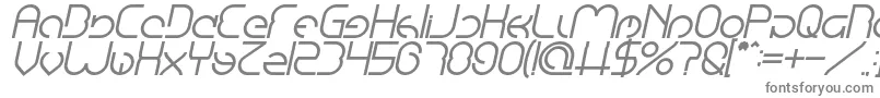 EmmiliaBoldItalic-Schriftart – Graue Schriften auf weißem Hintergrund