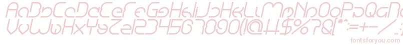 EmmiliaBoldItalic Font – Pink Fonts on White Background
