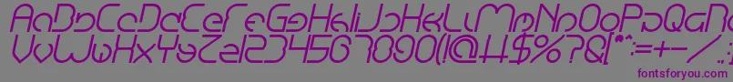 Police EmmiliaBoldItalic – polices violettes sur fond gris