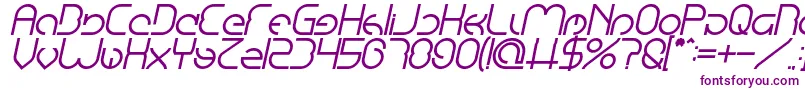 EmmiliaBoldItalic-fontti – violetit fontit valkoisella taustalla