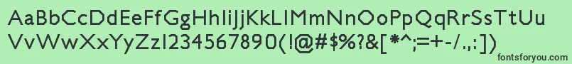 JillicanrgBold Font – Black Fonts on Green Background