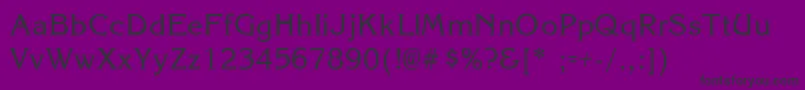 KorinaLight Font – Black Fonts on Purple Background