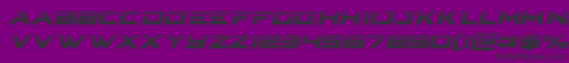 Cyberdynehalfital Font – Black Fonts on Purple Background