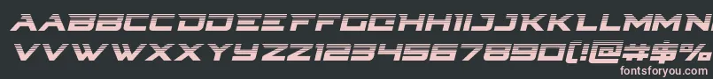 Cyberdynehalfital Font – Pink Fonts on Black Background