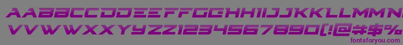 Cyberdynehalfital Font – Purple Fonts on Gray Background