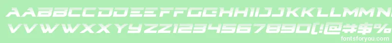 Cyberdynehalfital Font – White Fonts on Green Background