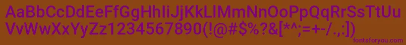 Holojacketcondital Font – Purple Fonts on Brown Background