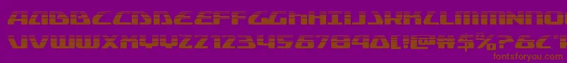 Globaldynamicshalf Font – Brown Fonts on Purple Background