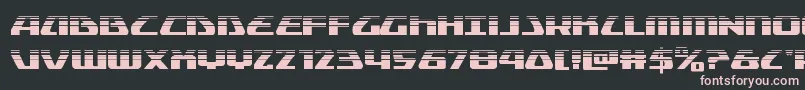 Globaldynamicshalf Font – Pink Fonts on Black Background