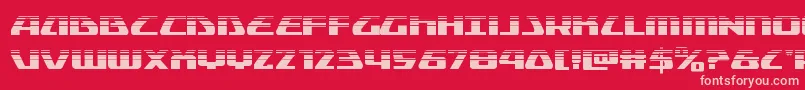 Globaldynamicshalf Font – Pink Fonts on Red Background