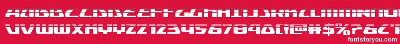 フォントGlobaldynamicshalf – 赤い背景に白い文字