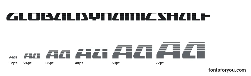 Globaldynamicshalf Font Sizes
