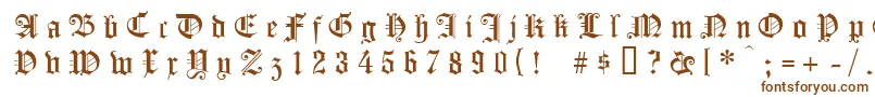 Koenigsbergergesperrtunz1l Font – Brown Fonts