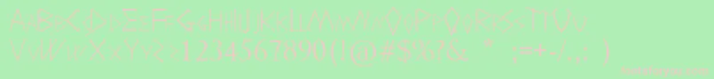 HolitterShadow Font – Pink Fonts on Green Background