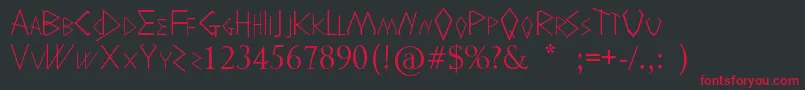 HolitterShadow Font – Red Fonts on Black Background