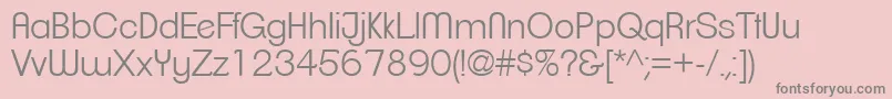 ClementepdaeLight Font – Gray Fonts on Pink Background