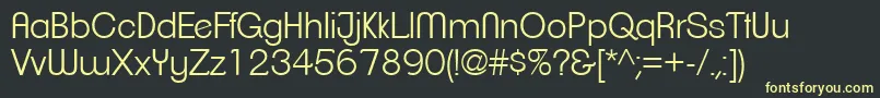 ClementepdaeLight Font – Yellow Fonts on Black Background