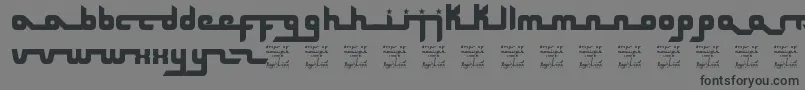 フォントSlDropsom – 黒い文字の灰色の背景