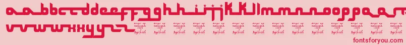 SlDropsom Font – Red Fonts on Pink Background