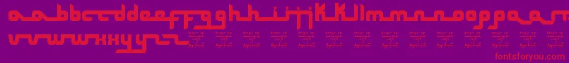 SlDropsom Font – Red Fonts on Purple Background