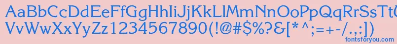 Agkorneliac Font – Blue Fonts on Pink Background