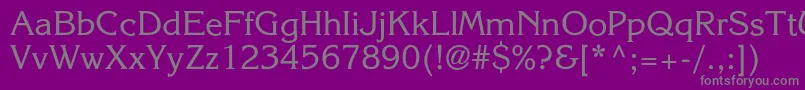 Agkorneliac Font – Gray Fonts on Purple Background
