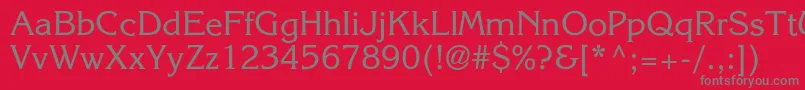 Agkorneliac Font – Gray Fonts on Red Background
